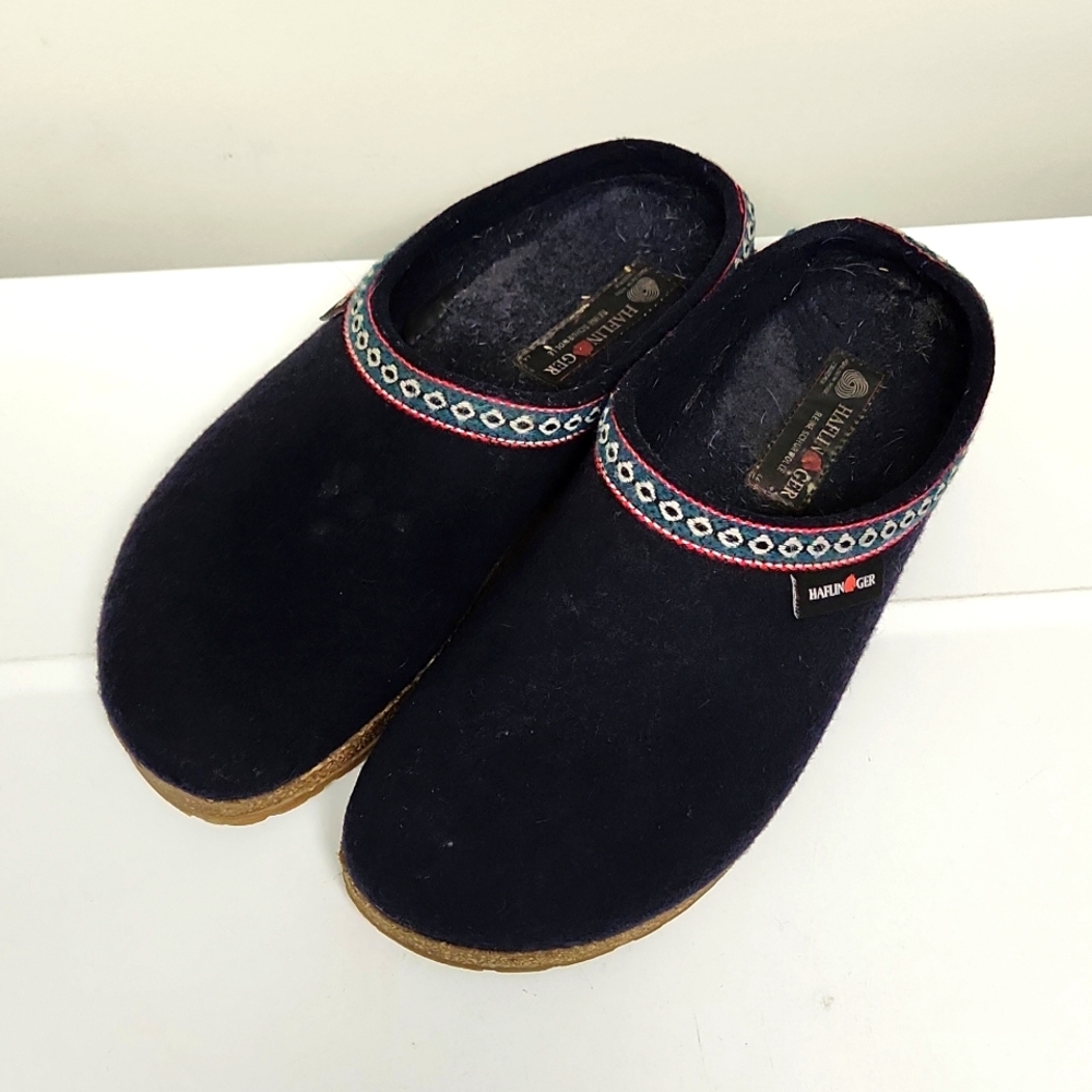 🦋 Haflinger Clogs Women's 44 (11.5/12) Dark Blue